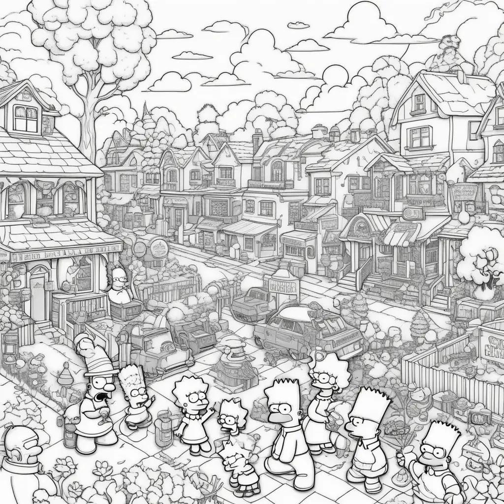 The Simpsons Coloring Pages: A Family-Friendly Edition