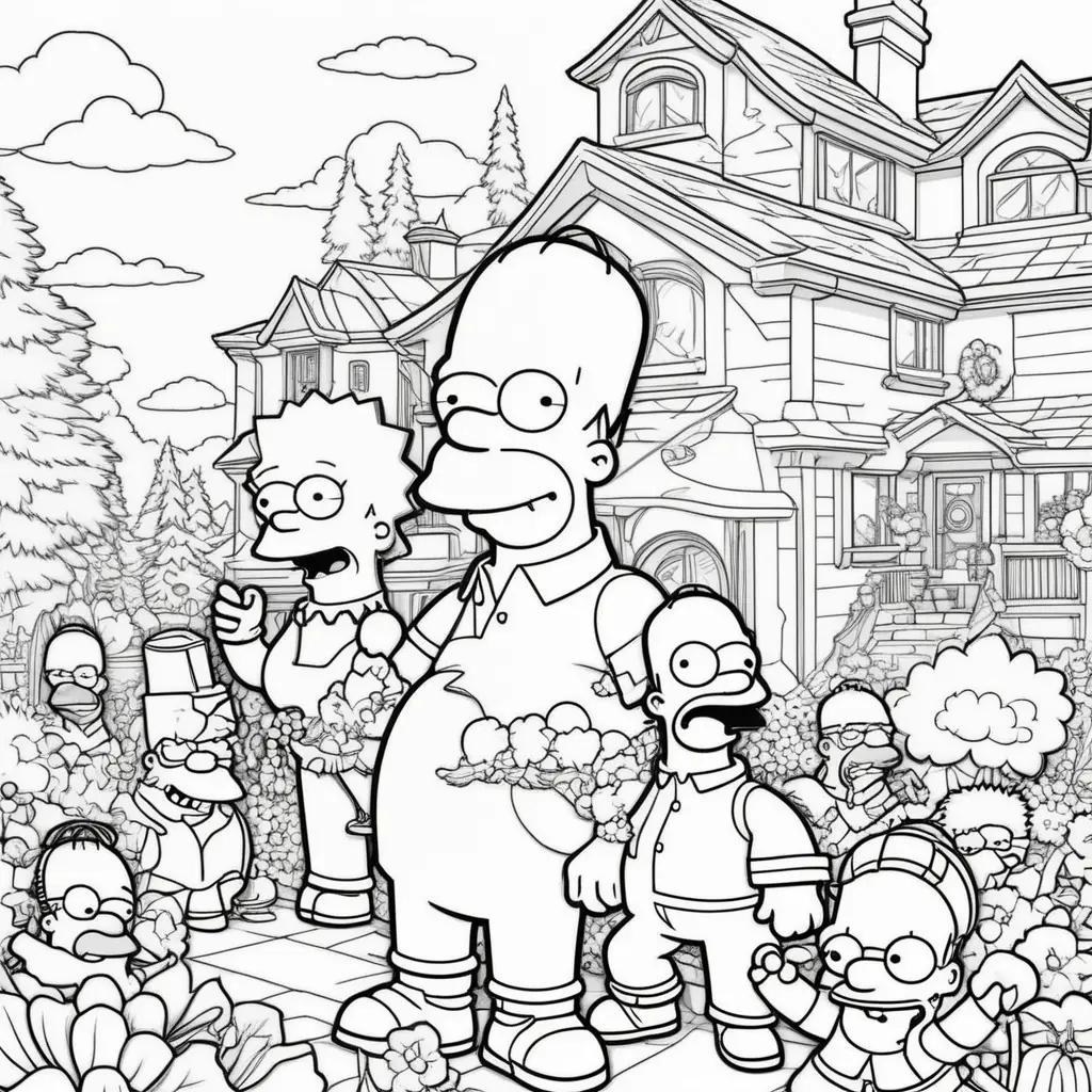 The Simpsons Coloring Pages