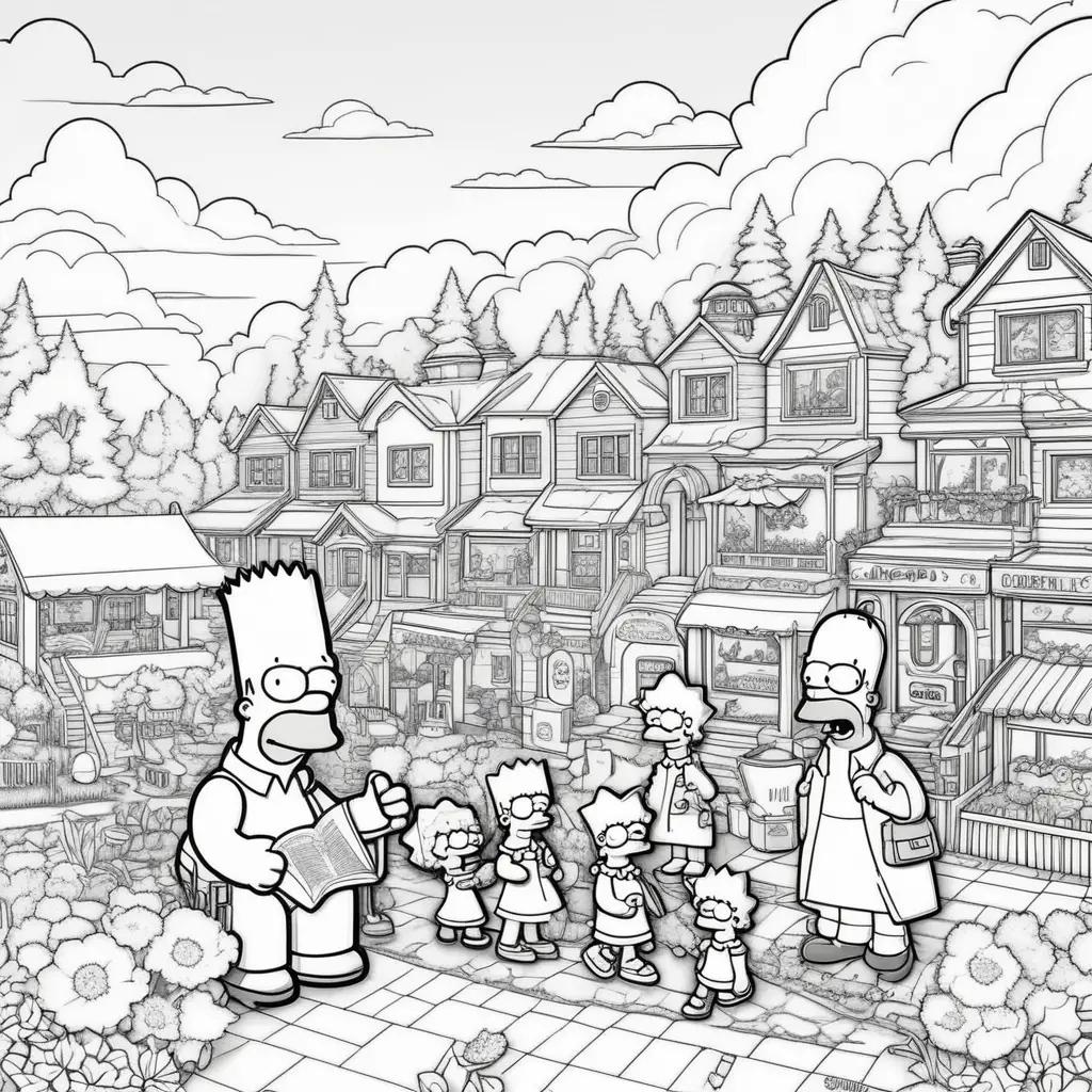 The Simpsons Coloring Pages Showcase