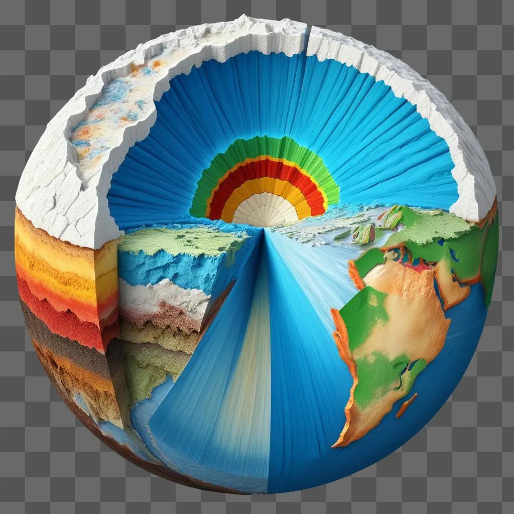 The crust of the earth is made up of several layers