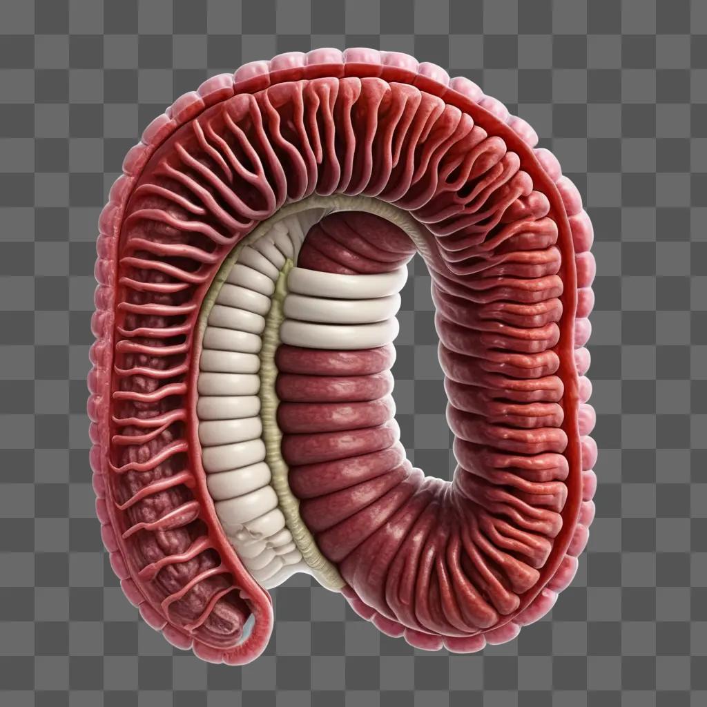 The intestines are made of red tissue