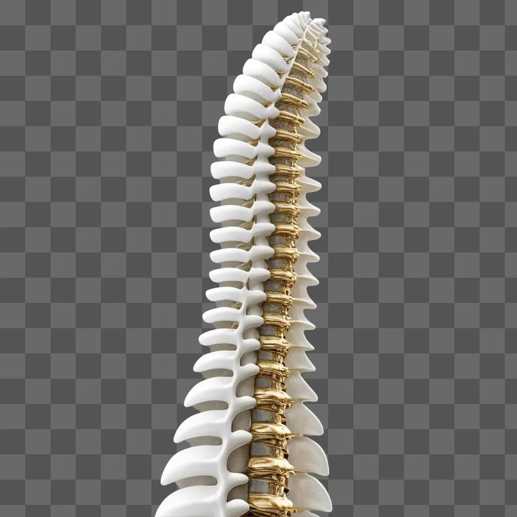 The spine is a long, flexible structure in the back of a human body