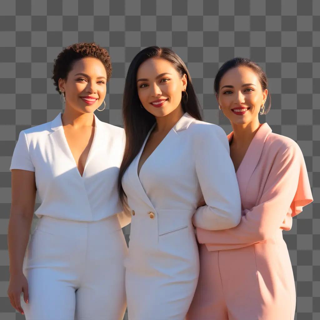 Three ladies pose for a picture