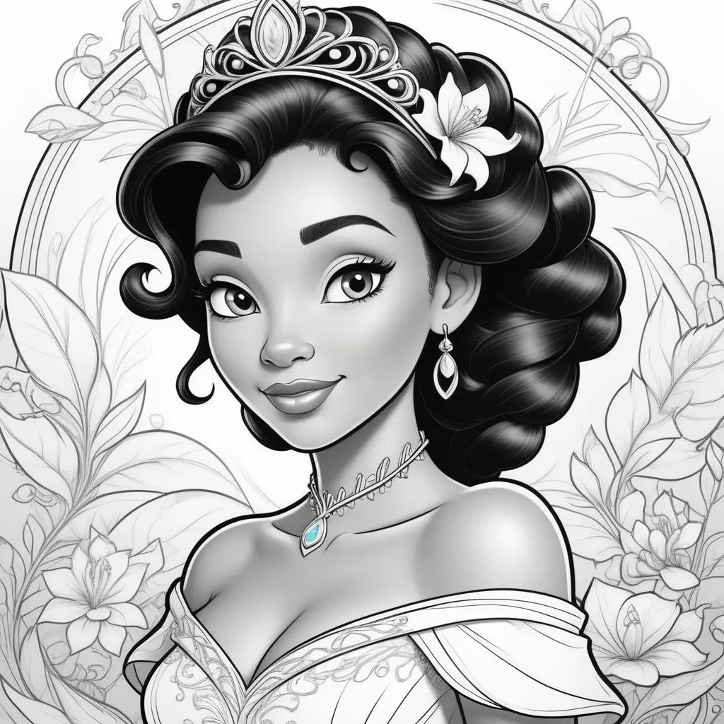 Tiana Coloring Pages