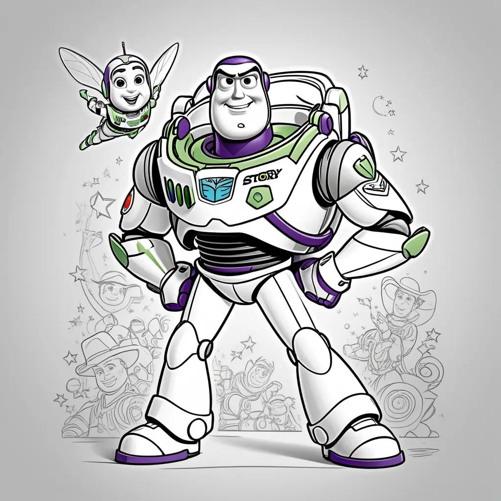 Toy Story Buzz Lightyear Coloring Pages: A Magical Adventure