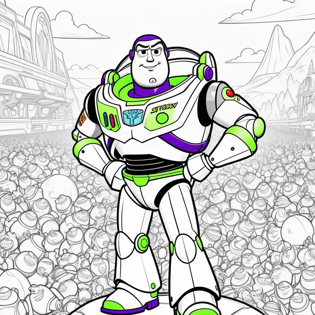 Toy Story Buzz Lightyear Coloring Pages