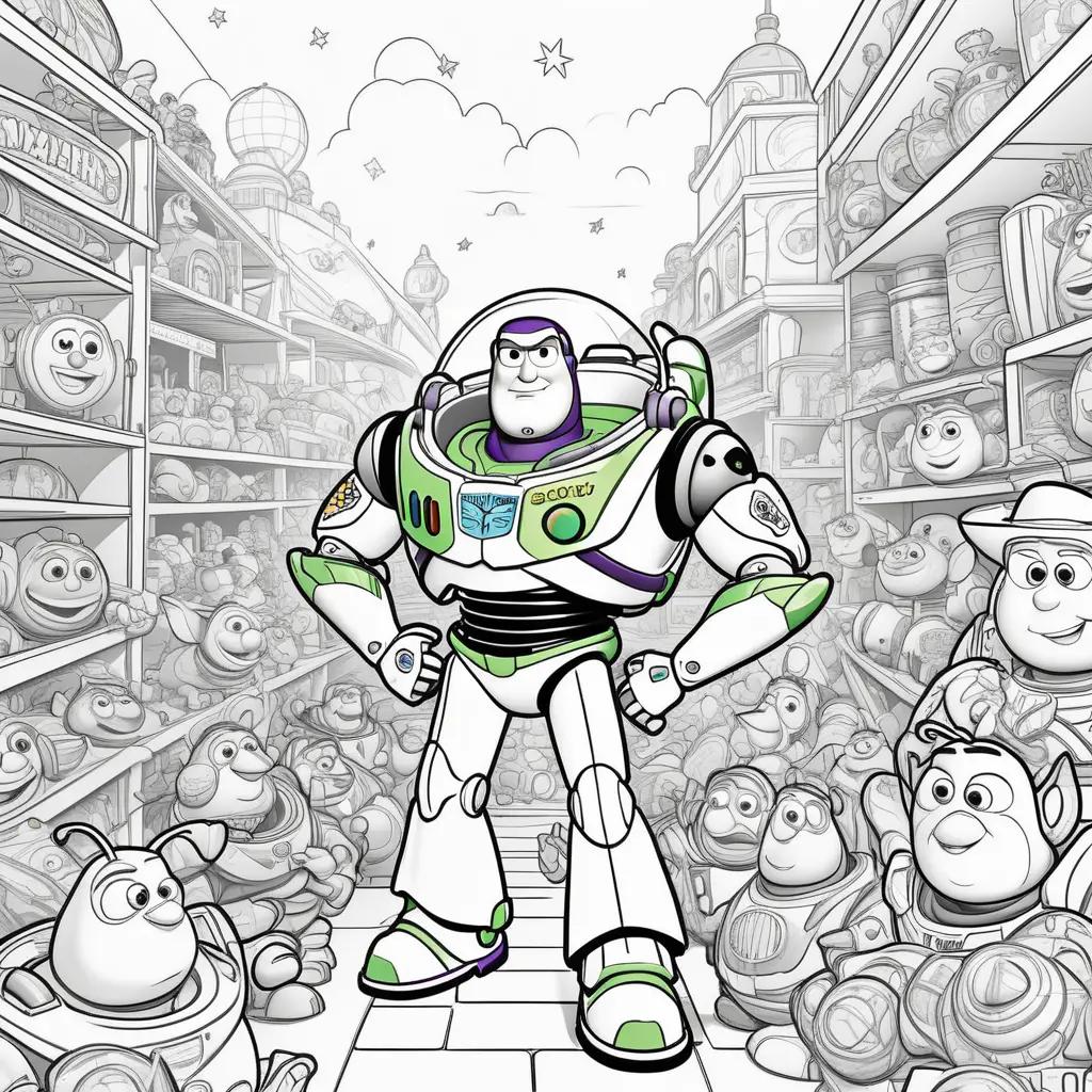 Toy Story Buzz Lightyear Coloring Pages