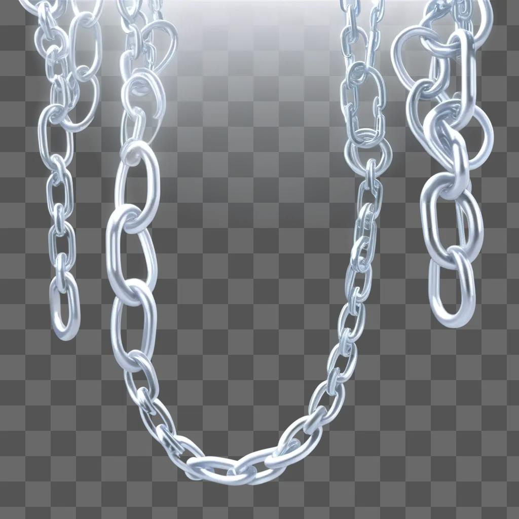 Transparent chain necklace and links