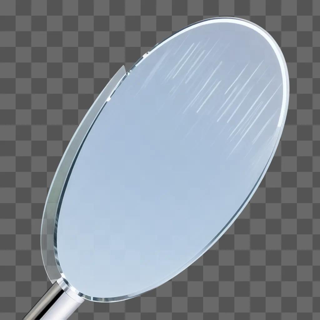 Transparent mic on white background