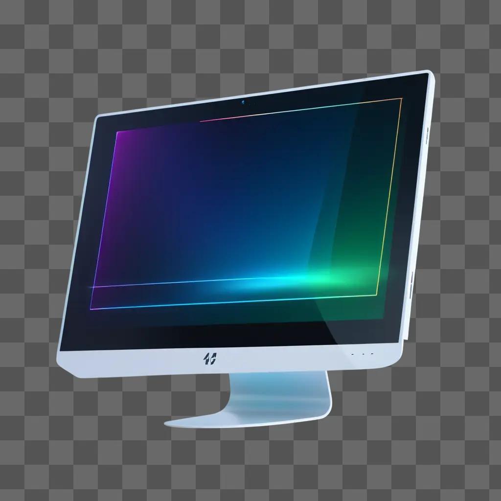 Transparent screen of a computer monitor