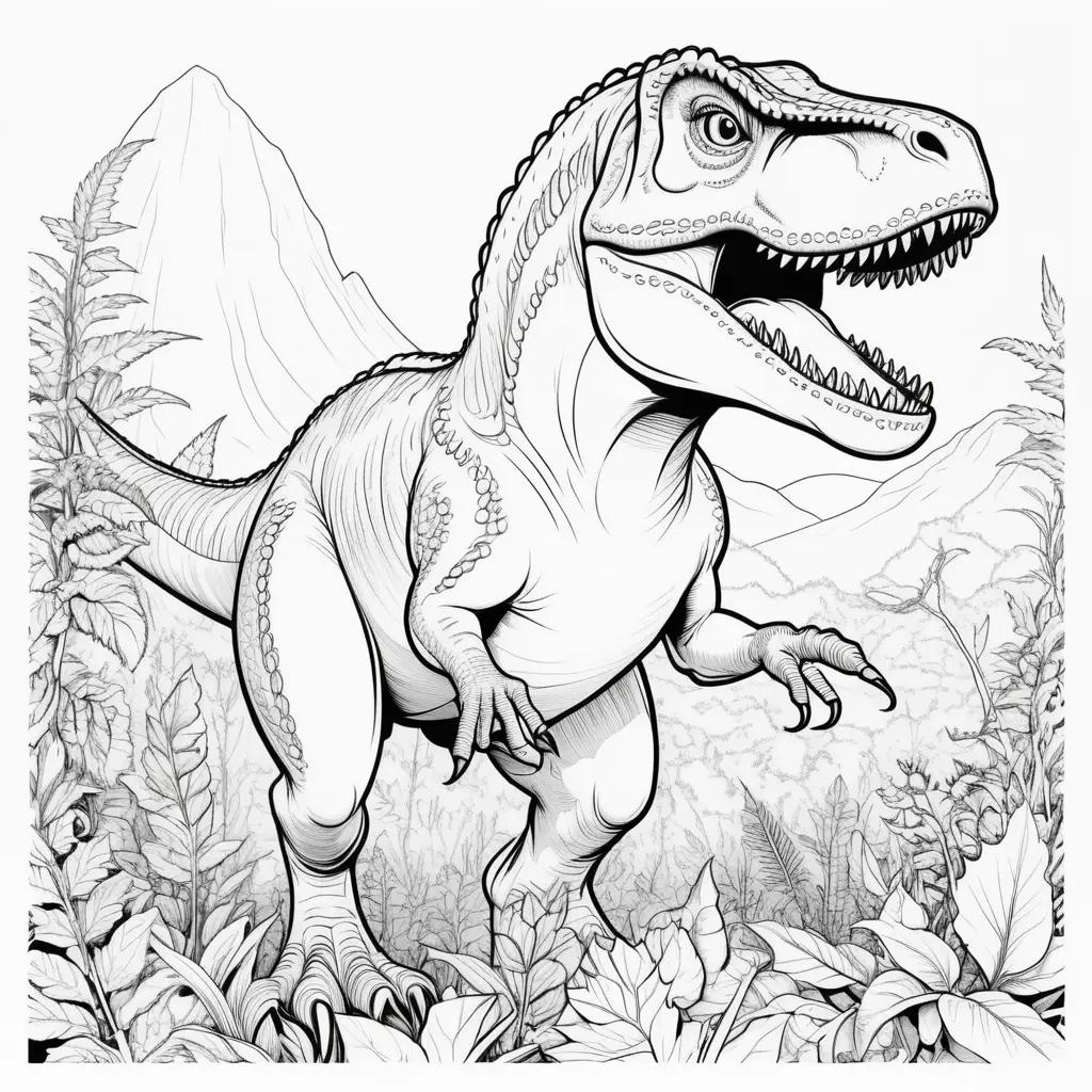 Trex Coloring Page