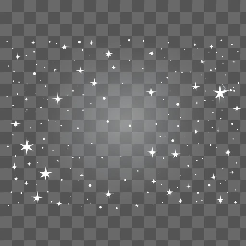 Twinkling stars decorate a white background