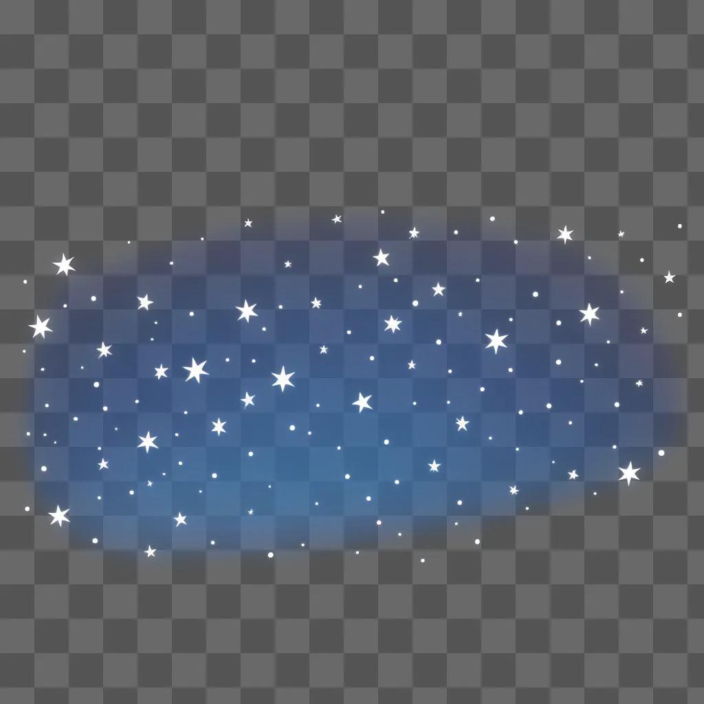 Twinkling stars on a dark blue background