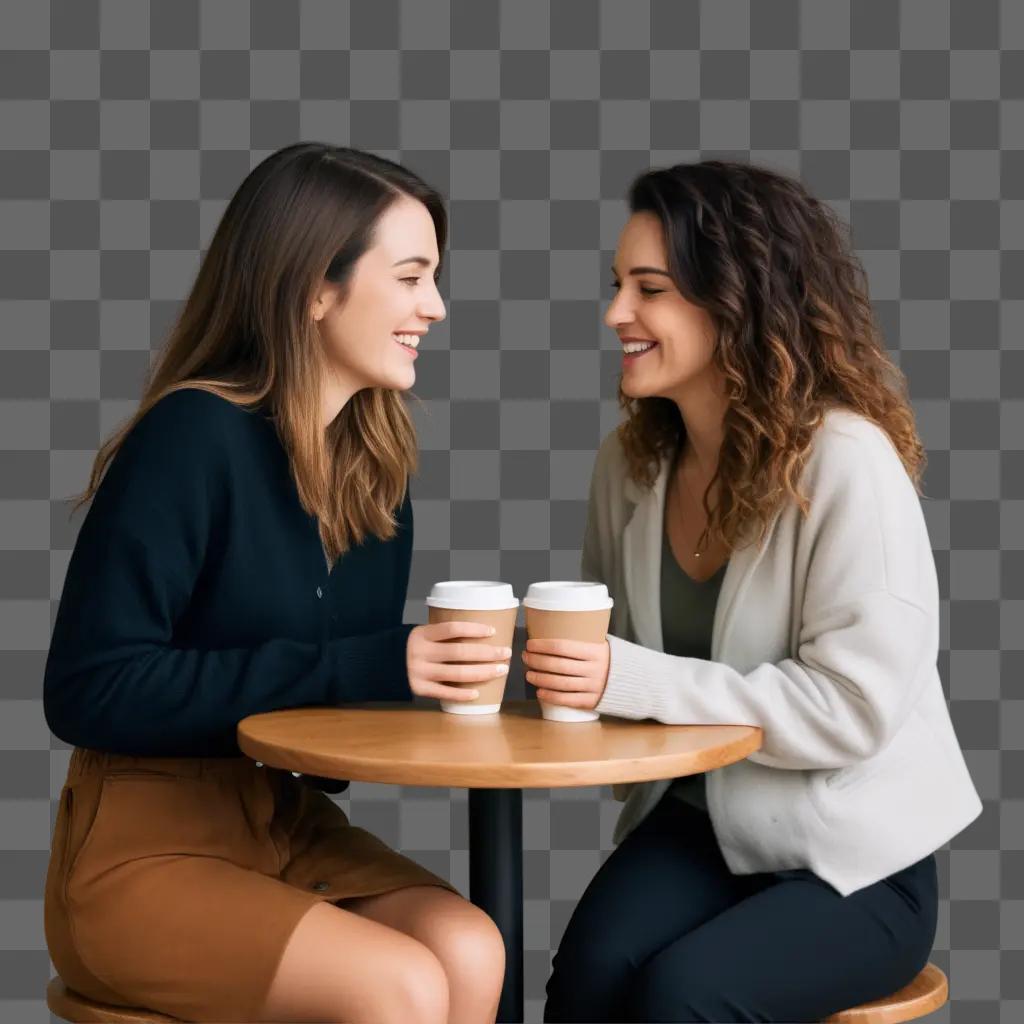 Two best friends share a coffee