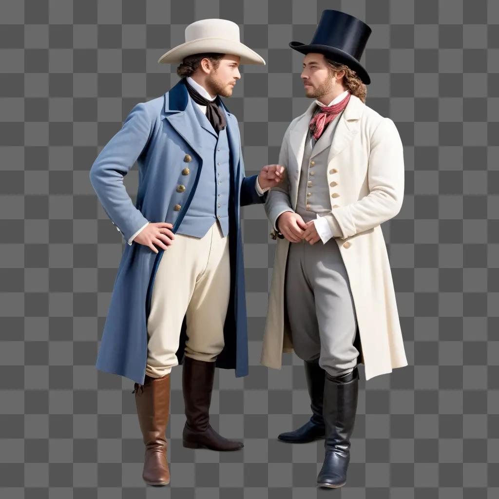 Two men in historical clothing