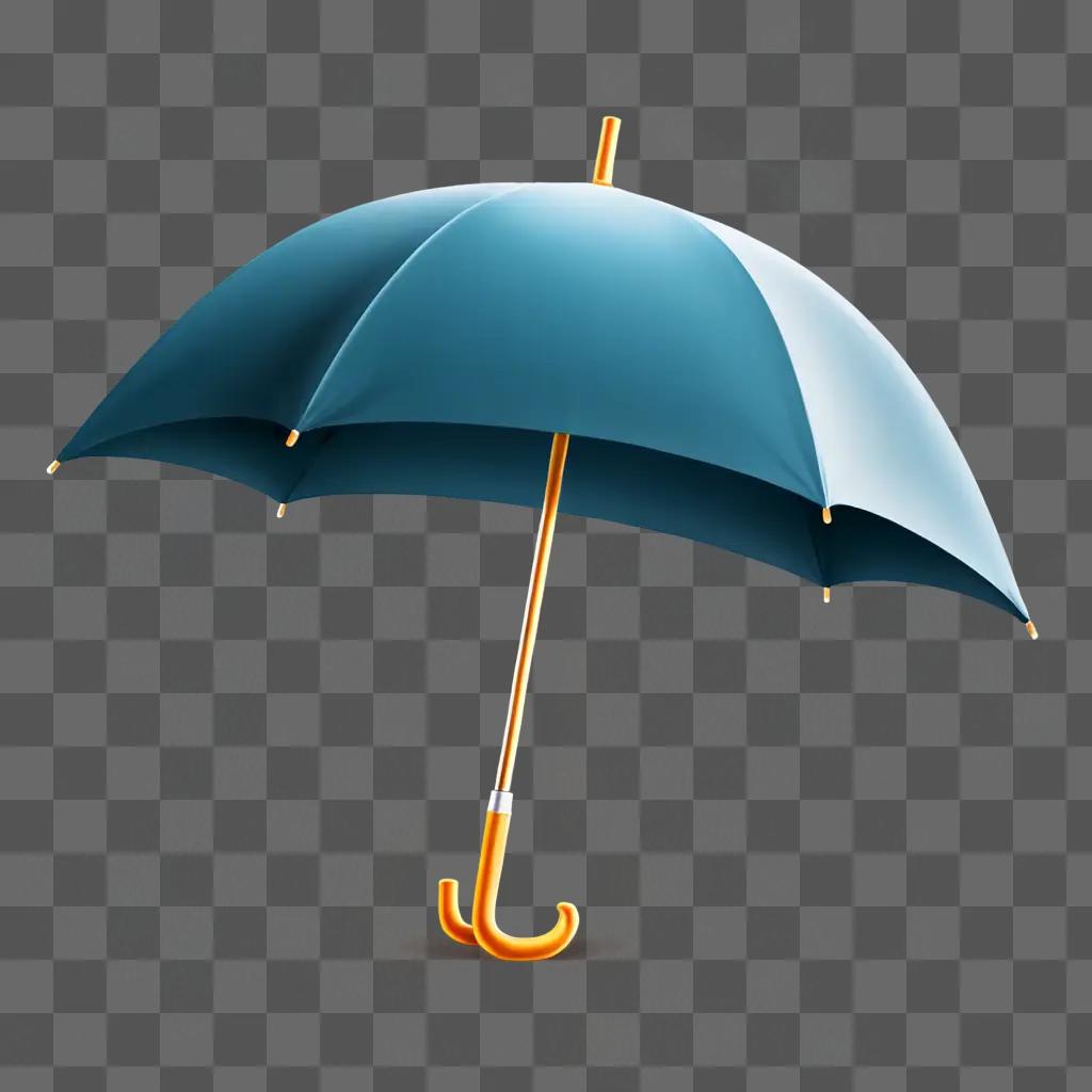 Umbrella emoji glowing in the dark