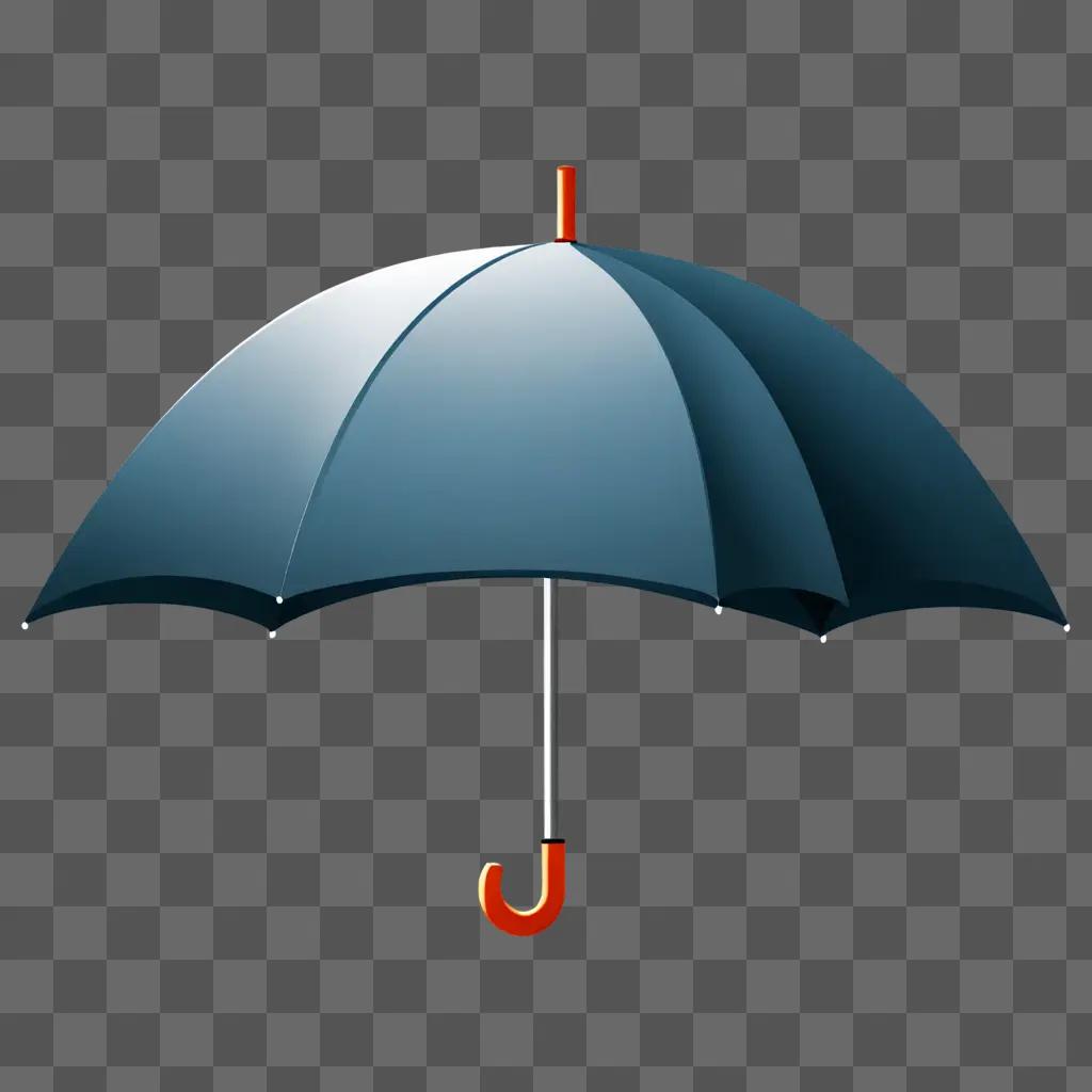 Umbrella sketch on a grey background