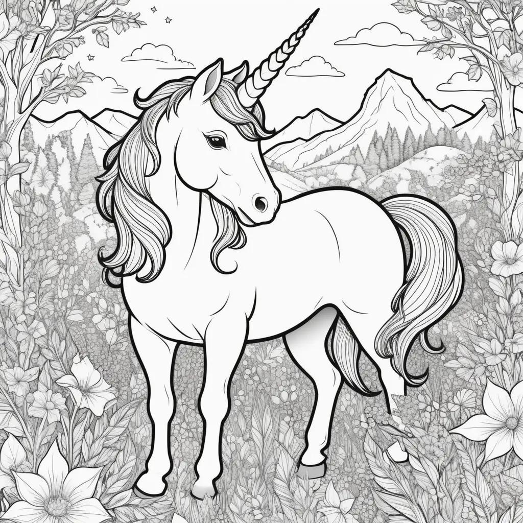 Unicorns Coloring Pages: A Collection of 100+ Coloring Pages