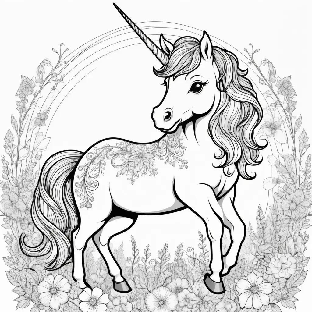 Unicorns Coloring Pages Coloring Book for Kids