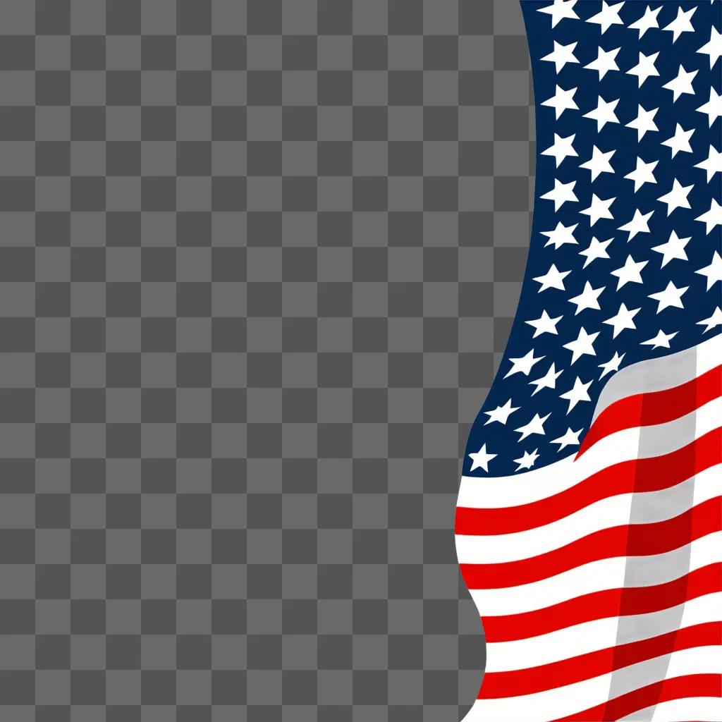 United States flag clipart