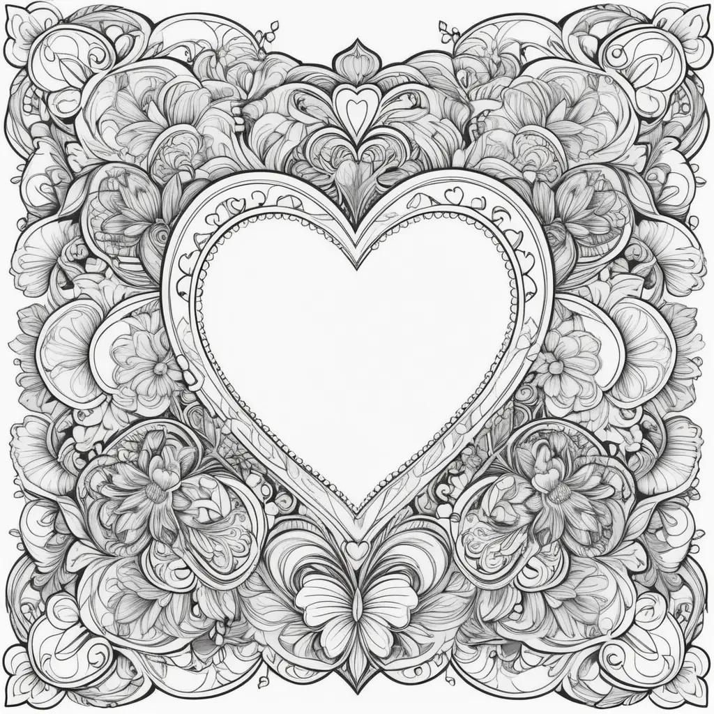 Valentine coloring pages to print for free