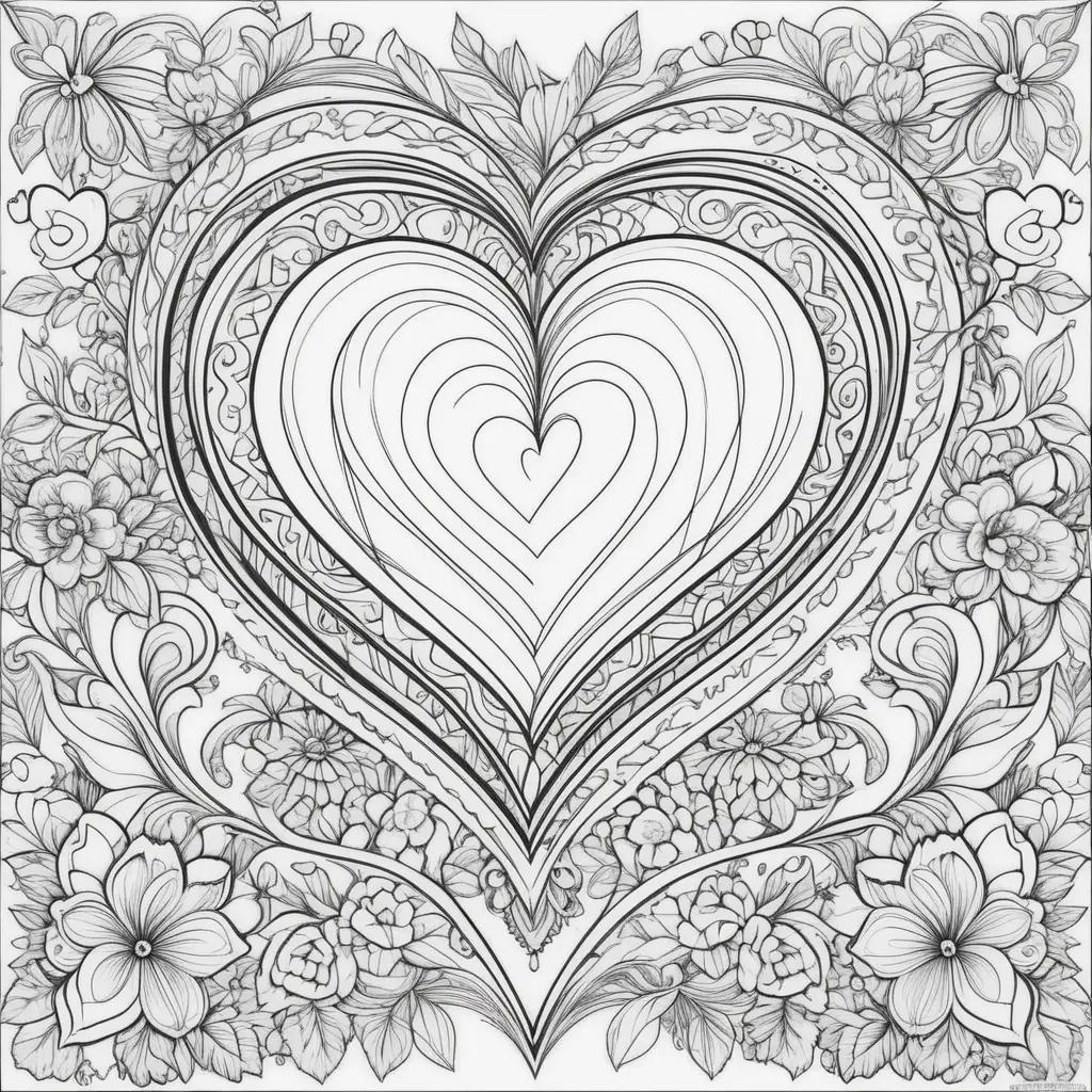 Valentine coloring pages to print for free