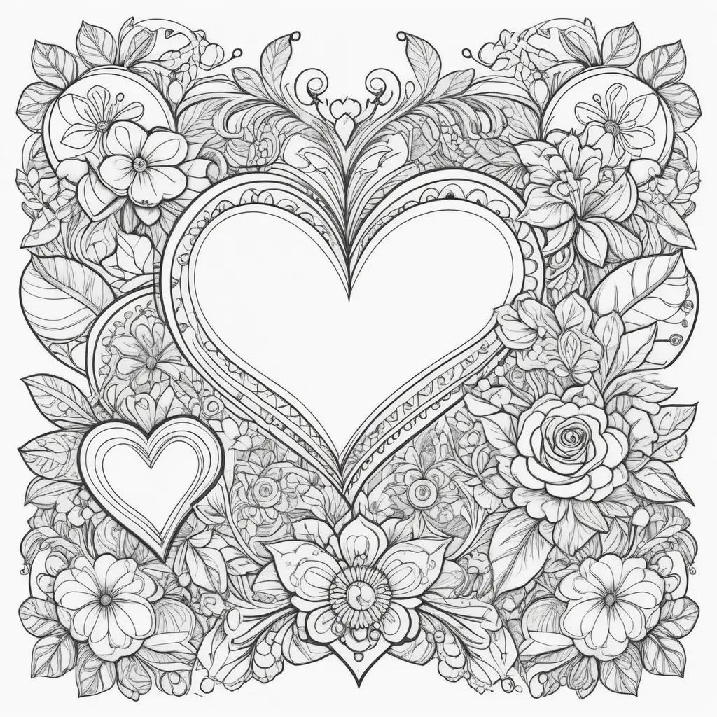 Valentine coloring pages to print for free