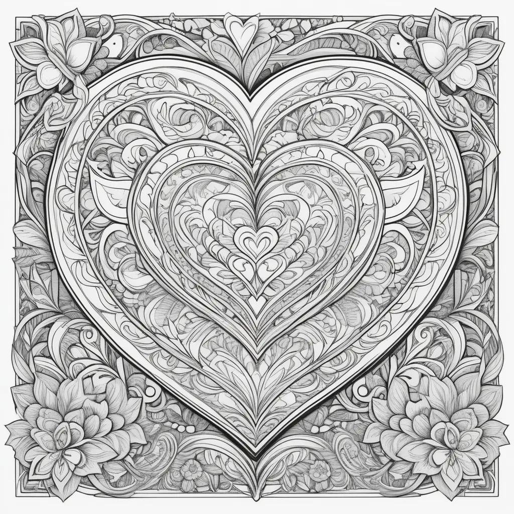 Valentine coloring pages to print for free