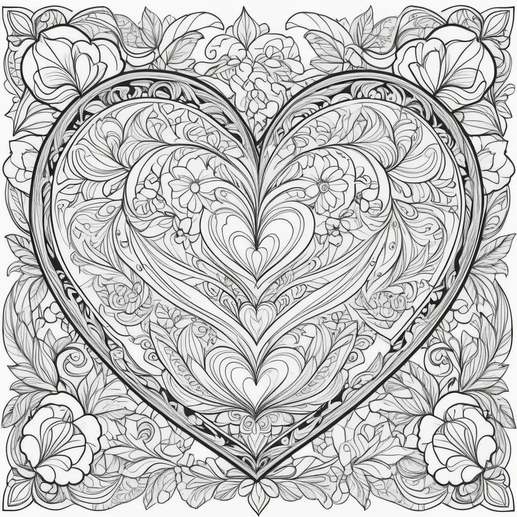 Valentines Day Coloring Pages - Free Printable