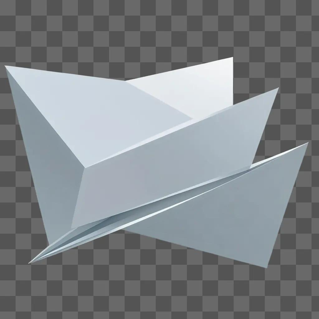 Vector graphics of a triangle and a diamond on a gray background