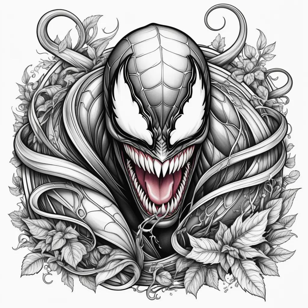 Venom Coloring Page: A Spiderman Coloring Book