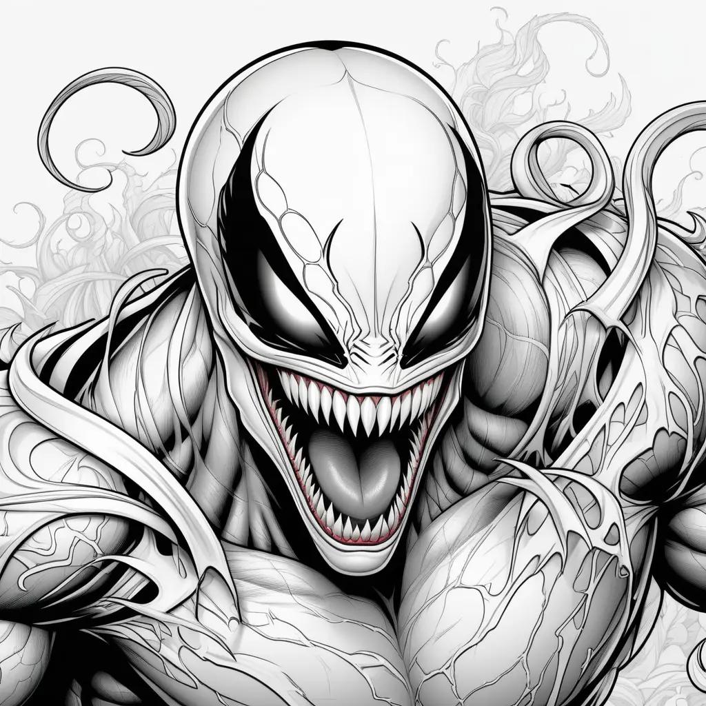 Venom Coloring Page: A Spiderman Coloring Page