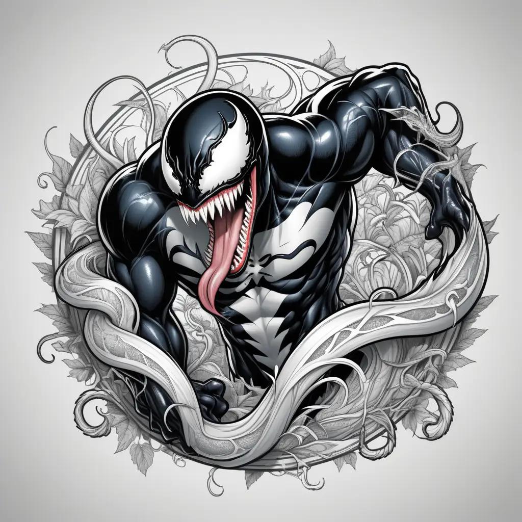 Venom Coloring Page: Cartoon Spider-Man