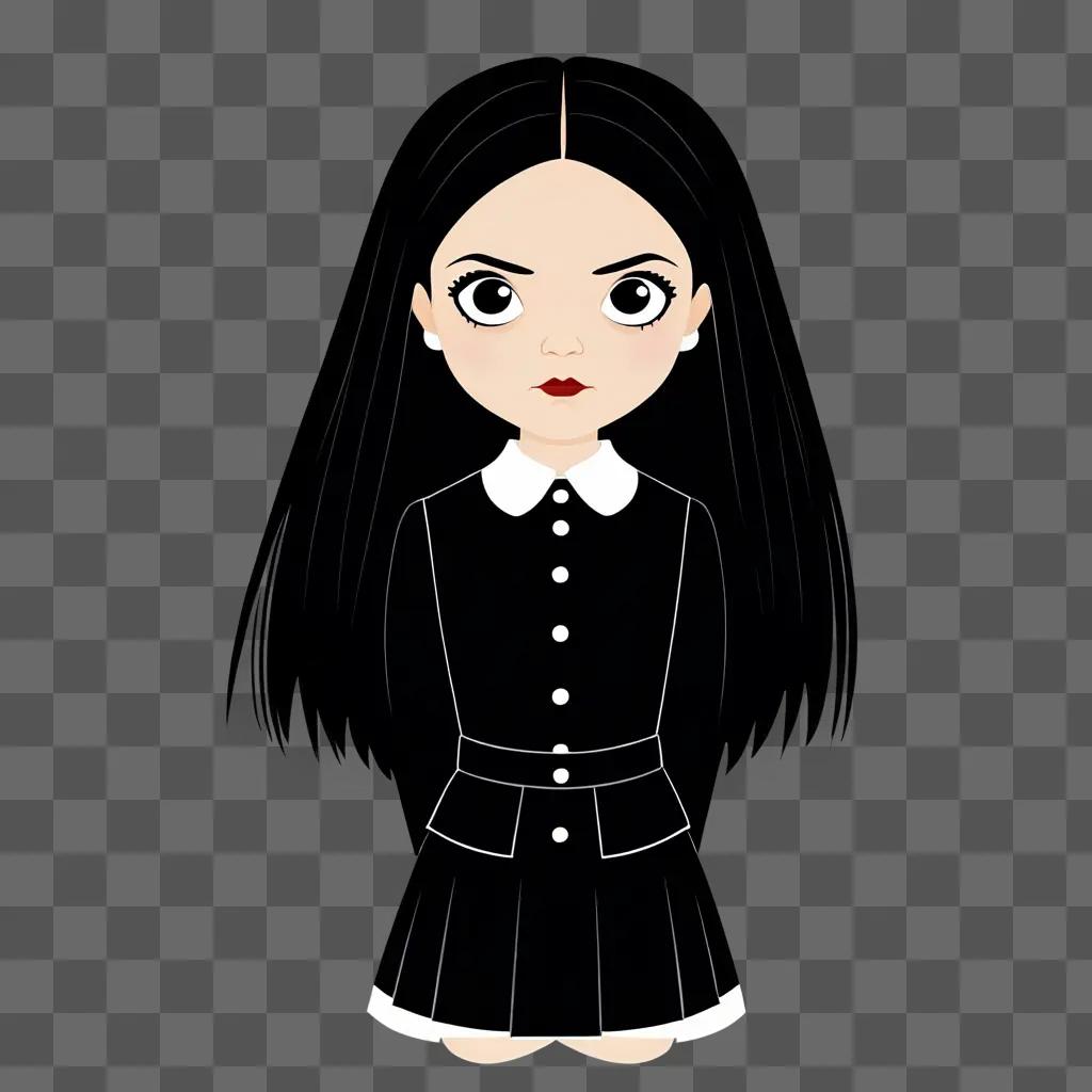 WEDNESDAY ADDAMS CLIPART GHOSTLY