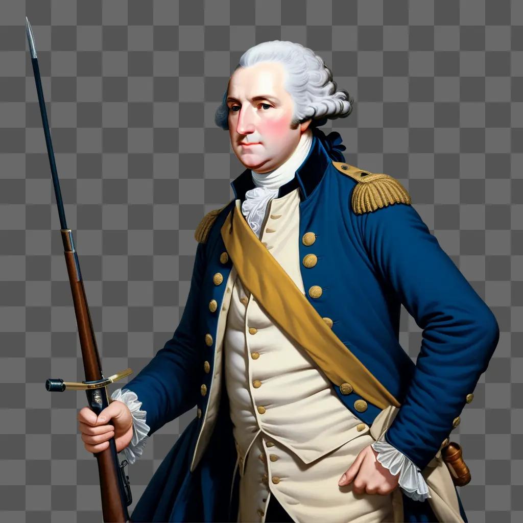 Washington holds sword