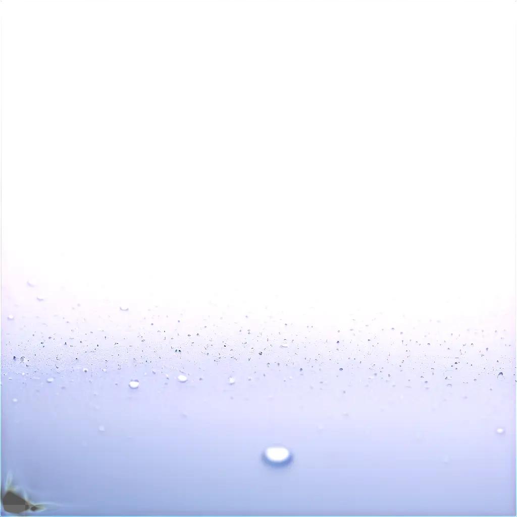 Water droplets on a clear surface