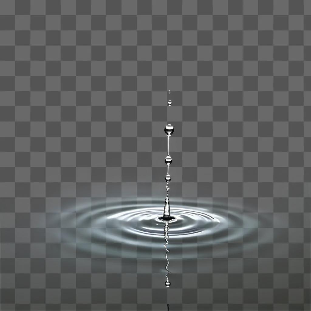 Water reflection creates a beautiful design in a dark background