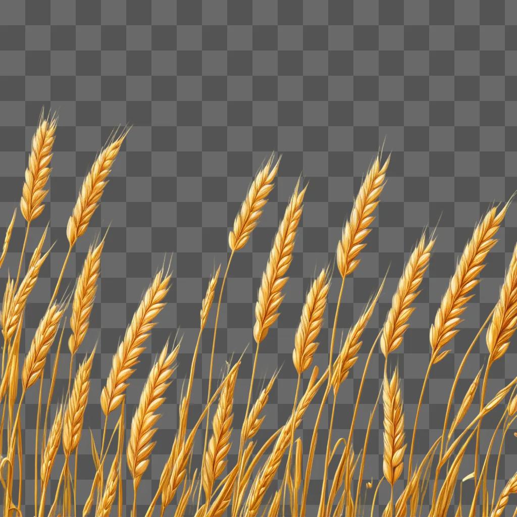 明るい粒と暗い粒の黄褐色の背景に小麦
