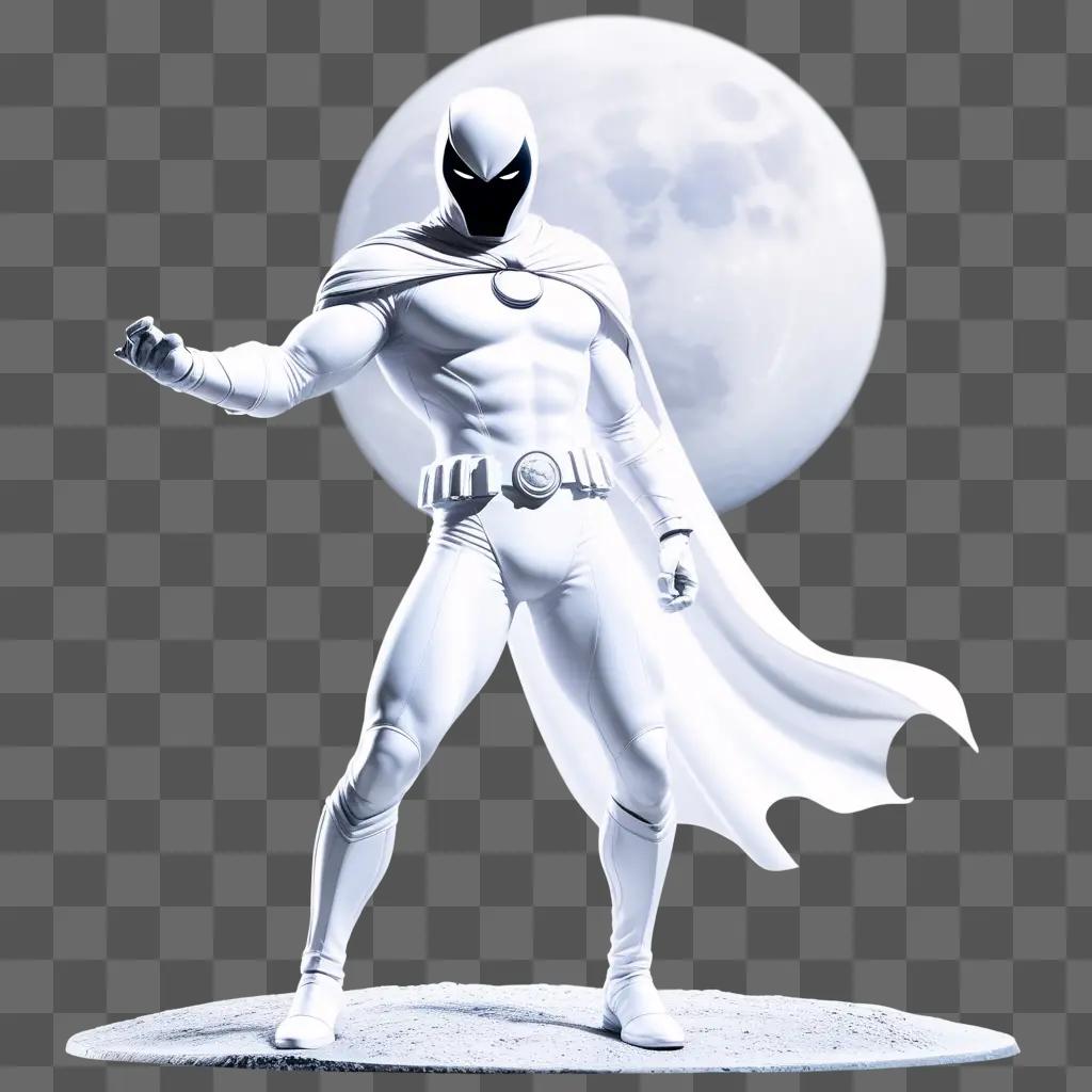 White Knight stands in the moonlight