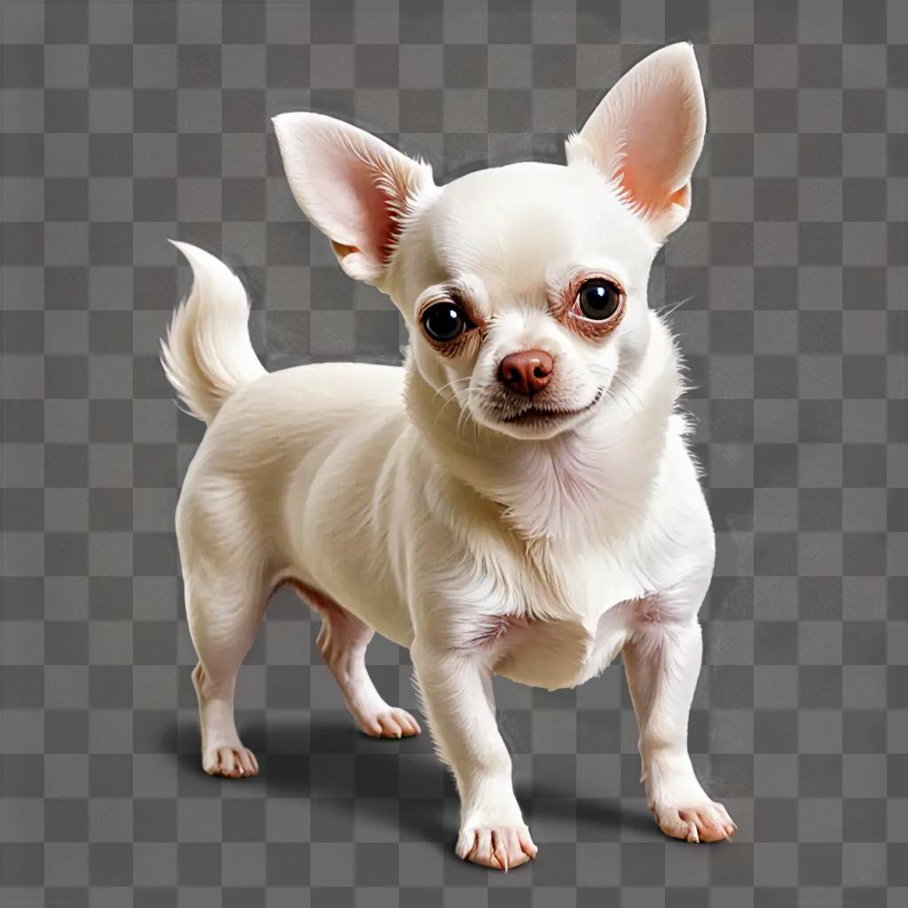 White apple head chihuahua