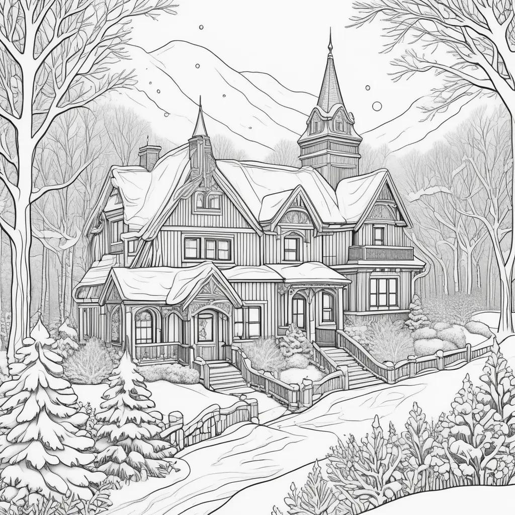 Winter Coloring Pages: A Free Coloring Book for Kids