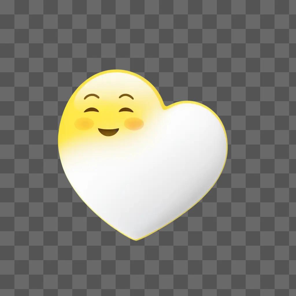 Yellow Emoji Face Expressing Love and Emotion