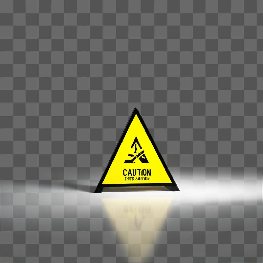 白い背景に黄色の三角形の警告サイン