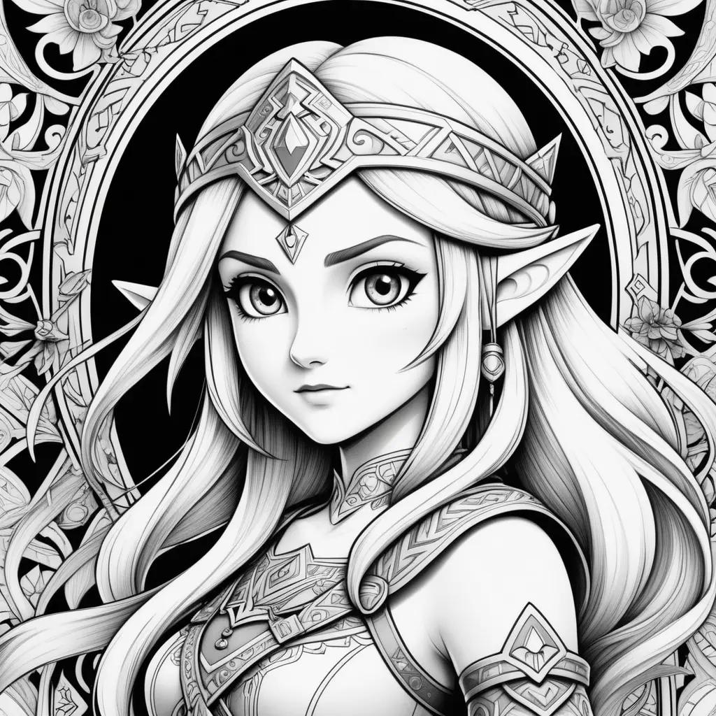 Zelda Coloring Page: A Princess Of Adventure