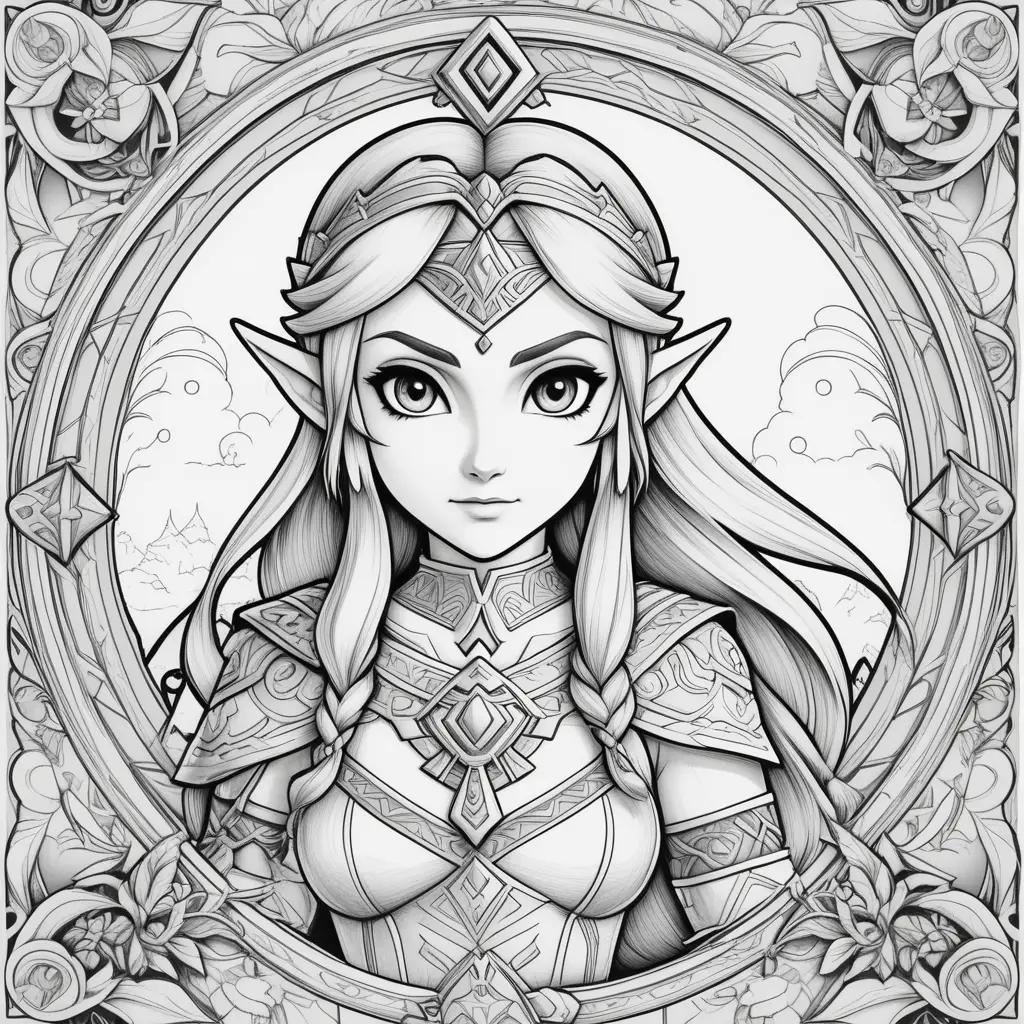 Zelda Coloring Pages: Princess Zelda Coloring Pages