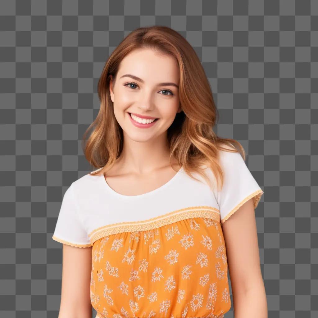 a smiling girl wearing a white top