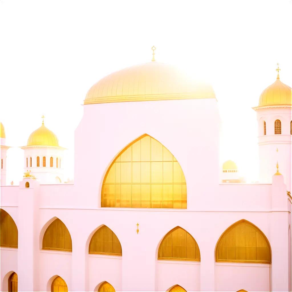 a white and gold building with a dome