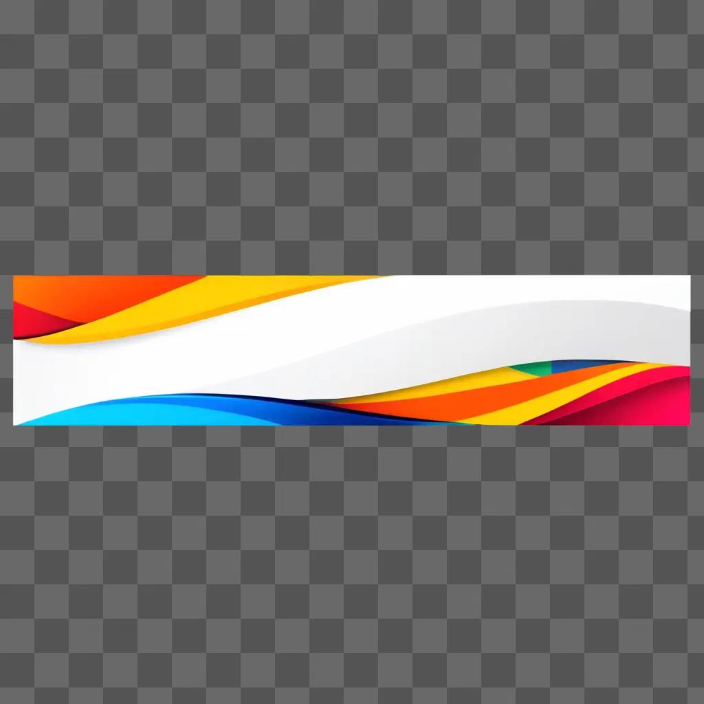 abstract banner with a colorful design