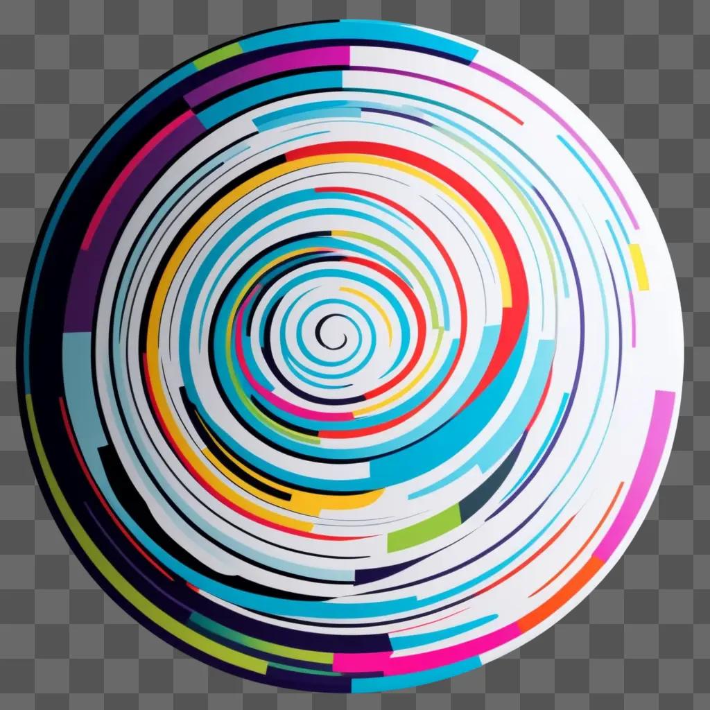 abstract picture of a colorful circle