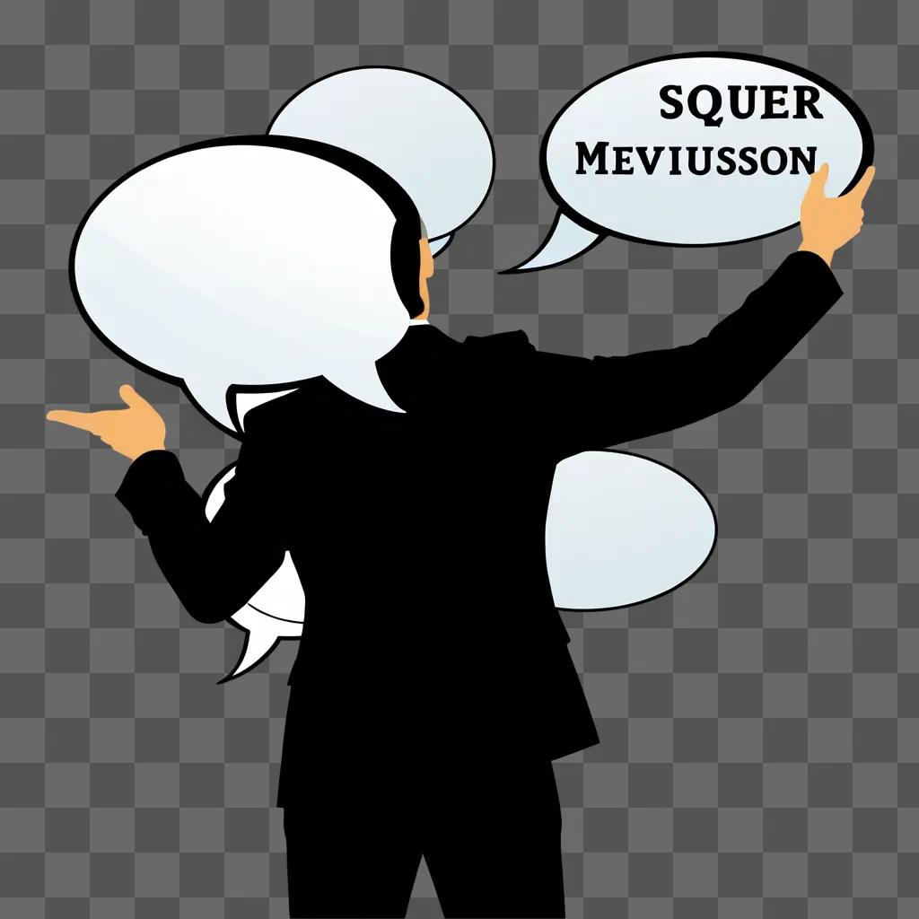 animated cartoon announcement clipart of a person speaking into a microphone